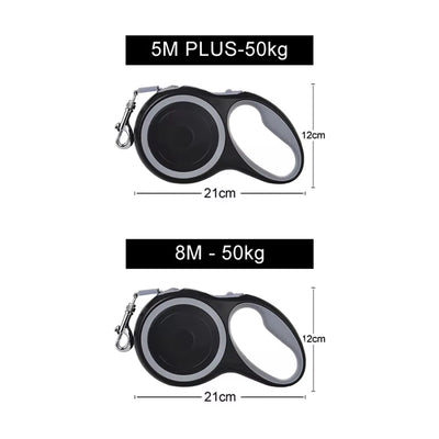 Retractable Dog Leash – Adjustable Heavy Duty Walking Lead for Small & Large Dogs