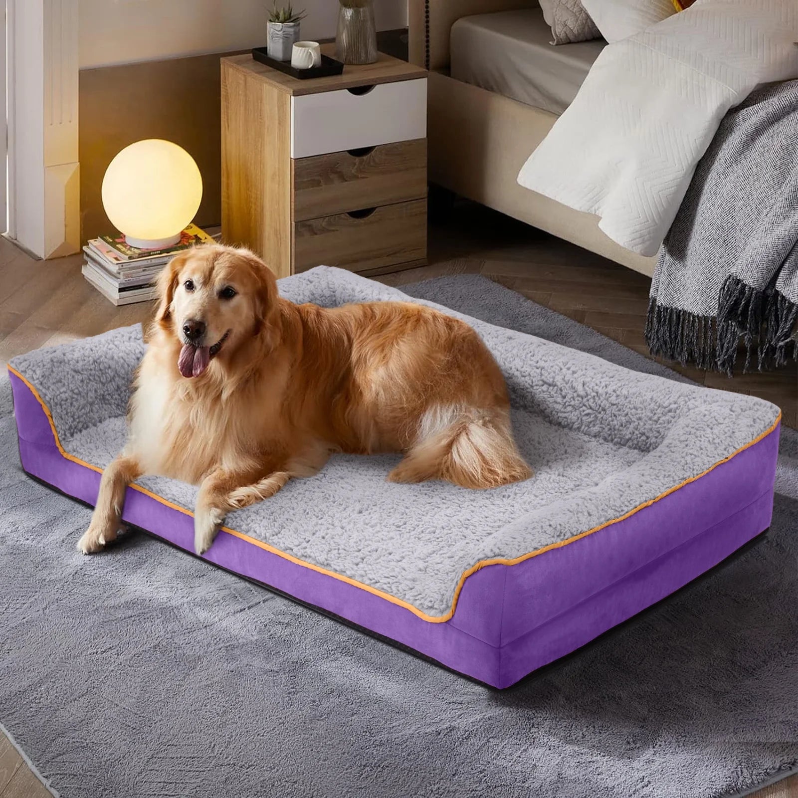 Egg Crate Foam Pet Couch with Washable Cover