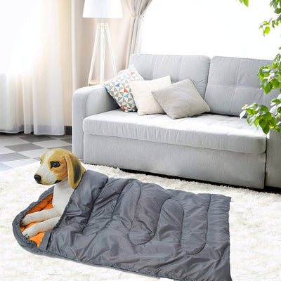 Waterproof Packable Dog Sleeping Bag with Storage Bag – Outdoor Travel Bed 43" × 27"