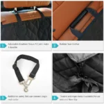 Waterproof Dog Back Seat Protector With Middle Seat Armrest - Image 4