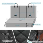 Waterproof Dog Back Seat Protector With Middle Seat Armrest - Image 6