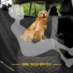Waterproof Rear Back Dog Carrier Seat Cover with Safety Belt - Image 2