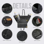 Waterproof Rear Back Dog Carrier Seat Cover with Safety Belt - Image 5