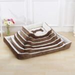 Non-slip Warm Dog Bone Bed
