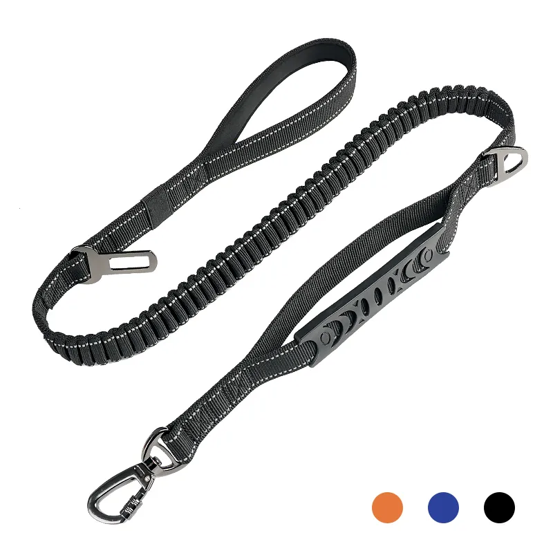Pet-Dog-Leash-Double-Handle-Reflective-Multifunction-Dog-Harness-and-Collar-Lead-Leash-For-Small-Large Multifunction Double Handle Dog Leash - Image 1