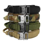 Strong Tactical Nylon Military Collar and Leash with Handle - Image 2