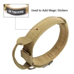 Strong Tactical Nylon Military Collar and Leash with Handle - Image 4