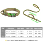 Strong Tactical Nylon Military Collar and Leash with Handle - Image 6