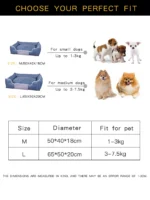 Fluffy Washable Warm Kennel Bed - Image 6