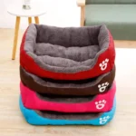 Candy-colored Large Dog Bed Square Warm House