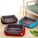 Candy-colored Large Dog Bed Square Warm House - Image 3