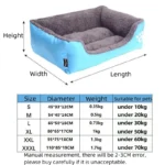 Plus Size Dog Bed with Machine Washable Soft Fleece - Image 6