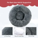 Round Soft Removable Cushion Dog Bed - Image 3