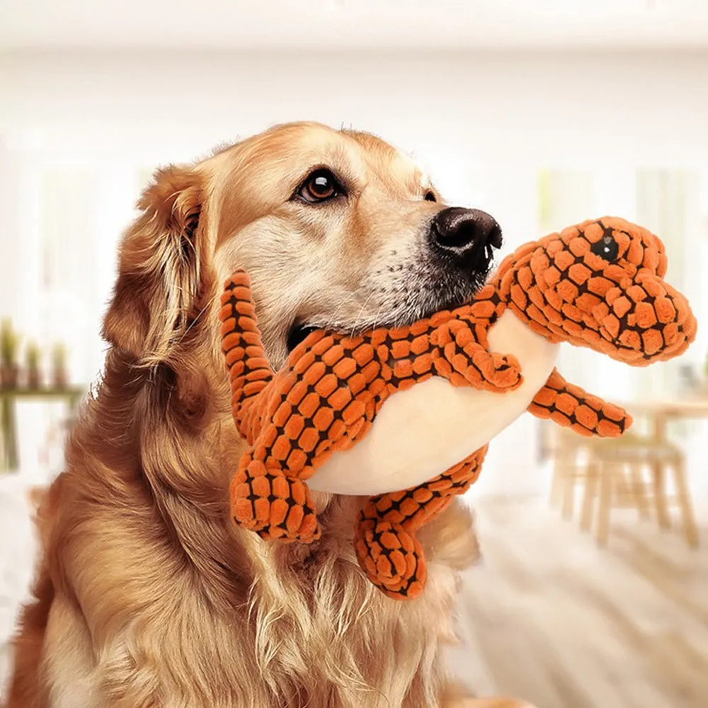 Cats-and-Dogs-Pet-Plush-Dinosaur-Toys-Interactive-Dog-Chew-Toys-Plush-Stuffing-Pet-Supplies-Dog Interactive Pet Plush Dinosaur Toy - Image 1