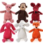 Squeaky Corduroy Dog Toy