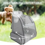 Pet Breathable Mesh Fabric Portable Backpack - Image 3