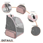 Pet Breathable Mesh Fabric Portable Backpack - Image 5
