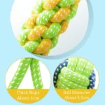 Interactive Cotton Rope Mini Dog Toy - Image 2