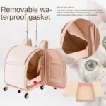 Portable Outdoor Luxury Pet Trolley Backpack - Image 2