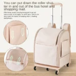 Portable Outdoor Luxury Pet Trolley Backpack - Image 5