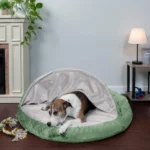 Cooling Gel Dog Bed for Large Dogs w Removable Washable Cover