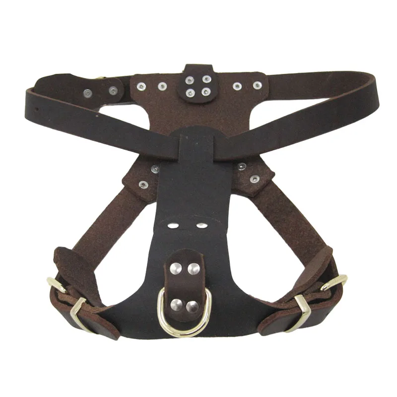 kf-H0cb172a8a57046578461f705916574bd9-Leather-Dog-Harness-Genuine-Leather-Harness-for-a-dog-Real-Leather-harness-Dog-Large-big-Dog Side by Side Leather Harness - Image 1