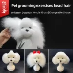 Pet Head Hair Fake Dog Head Model - Image 2