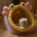 Dog Cave Bag & Cozy Kitten Lounger Cushion - Image 2