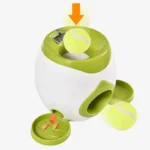 Dog Pet Interactive Tennis Ball Launcher & Feeding Machine