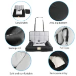 Waterproof Dog Car Seat Bed with Removable Pad - Image 5