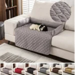 Waterproof Plaid Pet Couch Bed Blanket Mat with Neck Pillow