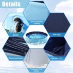 Foldable Dog Swimming Bath Pool - Collapsible Pet and Kids Cooling Tub - Image 5