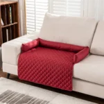 Waterproof Plaid Pet Couch Bed Blanket Mat with Neck Pillow - Image 5