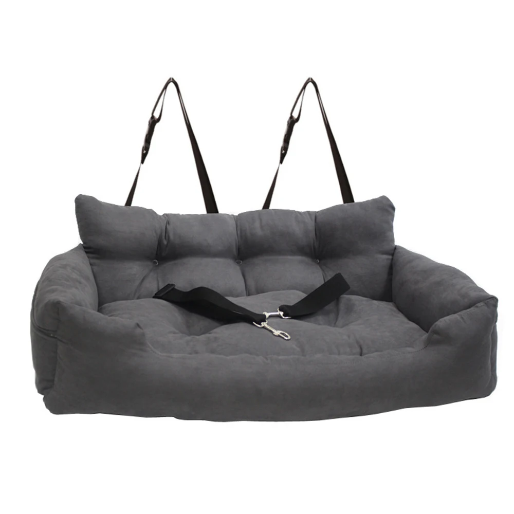 kf-S5d4992c01ad04775936b789fd6d5cd315-Dog-Car-Seat-with-Safety-Strap-Car-Booster-Seats-for-Small-Medium-Dogs-or-Cats-Universal Premium Cotton Soft Adjustable Pets Seat - Image 1