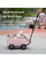 Lightweight Foldable Pet Stroller with Seat Belt for Pets - Image 6