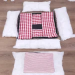 Plaid Dog Bed for Small Dogs