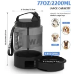 2.2L Portable Dog Water Bottle - Image 6