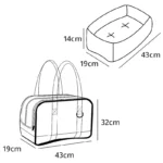 2-in-1 Pet Bed and Handbag - Image 3
