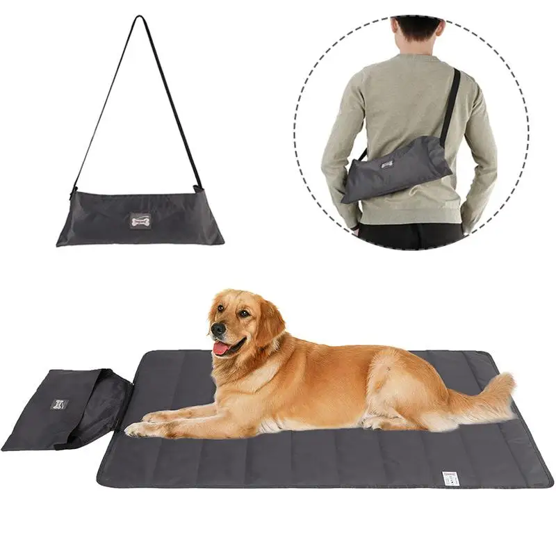 kf-Sc8edd1eecaba4a2b888ed96cc340a9ccL-Foldable-Pet-Blanket-Mat-Waterproof-Folding-Washable-Dog-Sleeping-Bag-with-Strap-for-Dog-Travel-Camping Foldable Waterproof Pet Blanket Mat - Image 1