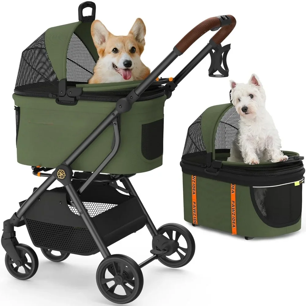 kf-Scd4ec656485448dea3f665e0151a2fffI-Cat-Stroller-4-in-1-Pet-Stroller-for-Small-Medium-Dogs-Seatbelt-Dog-Car-Seat-Cozy 4 in 1 Pet Stroller for Small/Medium Dogs - Image 1