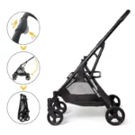 Medium 3-in-1 Pet Stroller with Removable Carrier - Image 5