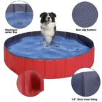 Foldable Dog Swimming Bath Pool - Collapsible Pet and Kids Cooling Tub - Image 3