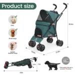Lightweight Folding Pet Stroller for Pets - Image 5
