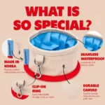 Collapsible 400ML Clip-On Travel Pet Bowl - Image 4