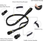 Heavy Duty Shock Absorbing Leashes with Car Seatbelt - Image 11
