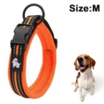 Waterproof Reflective Adjustable Soft Collar with Reflective Cloth - Orange