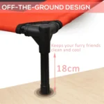Moisture Proof Elevated Dog Bed with Steel Frame - Image 6