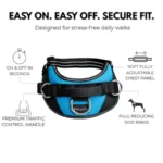 Essential No-Pull Dog Harness with 3 Leash Clips - Image 4