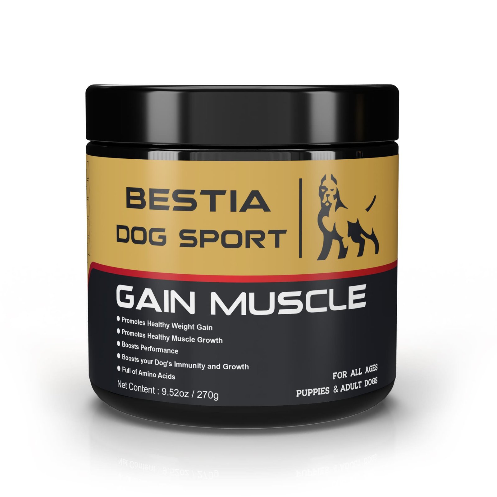 Gain_Muscle-1-min.jpg BDS Gain Muscle Dog Food Supplement - Image 1
