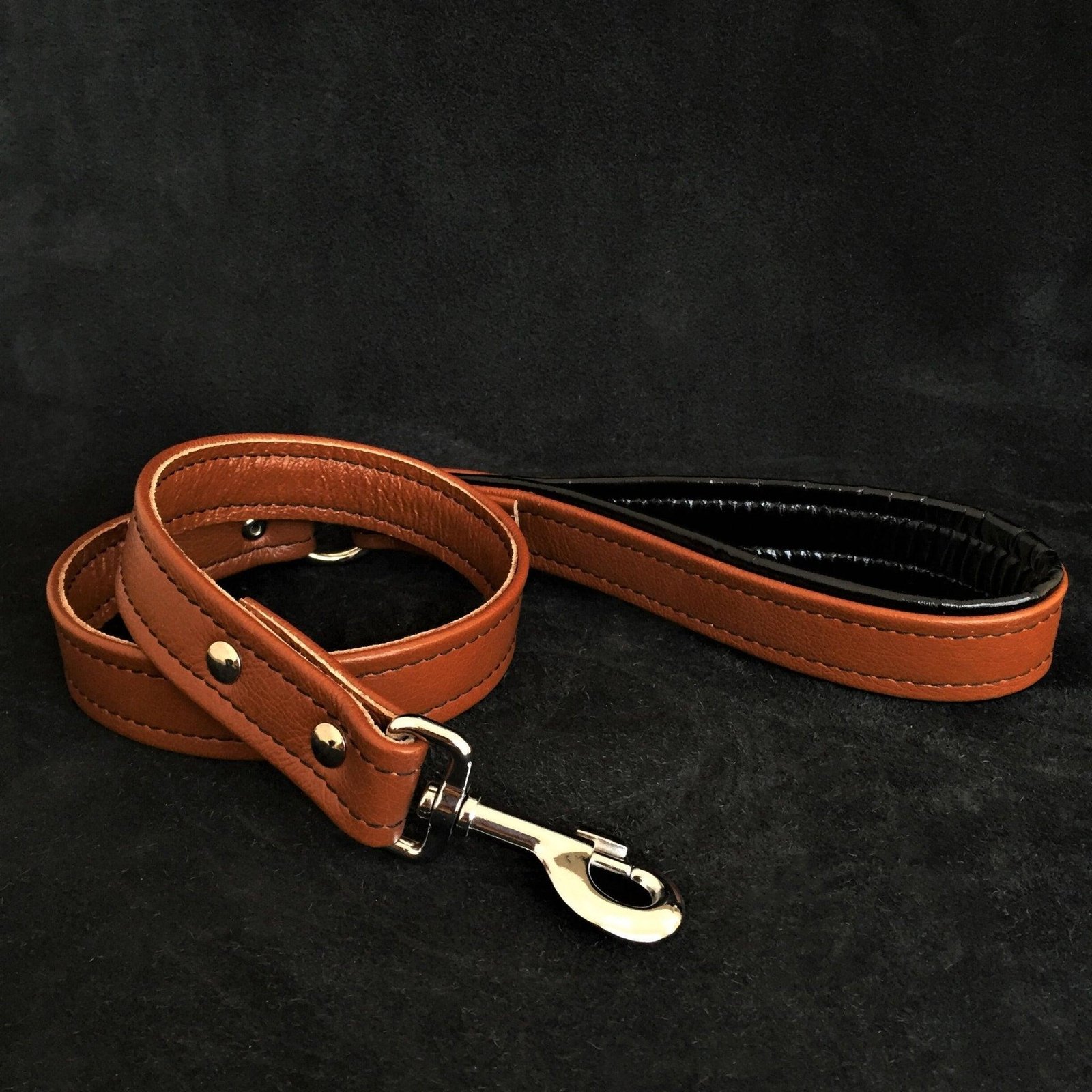 brown-soft-leather-dog-leash-559880.jpg Brown soft leather dog leash - Image 1